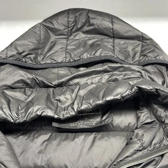 Lucky Brand Down Filled Puffer Coat with Hood Medium Colour Black - Picture 4 of 12